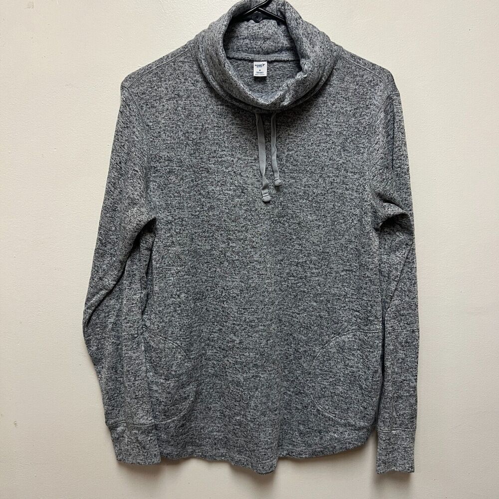 Old Navy Active Women's M Gray Turtle Neck Pullover Sweatshirt